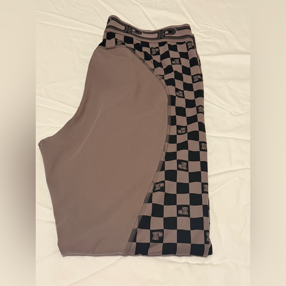 Victoria’s Secret Pink Checkered Brown and Black Geometric Design